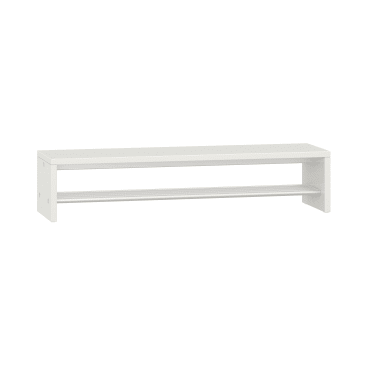 Garderobenbank Lyra mit Schuhrost, B119,1 x H26 x T33 cm