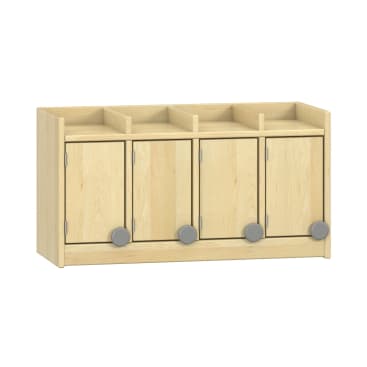 Doppelablage YUNA mit 4 Türen, ohne Haken, B80xH42,5xT33cm