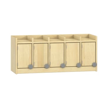 Doppelablage YUNA mit 5 Türen, ohne Haken, B99,5xH42,5xT33cm
