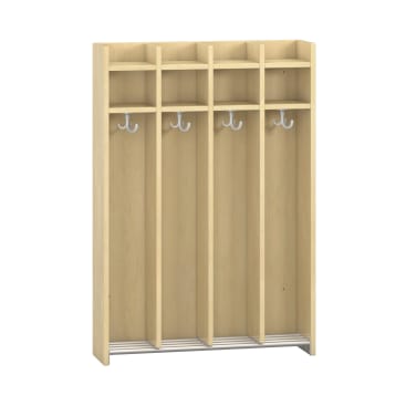 Wandhängegarderobe Lyra 4 Felder, B80xH115,8xT22cm