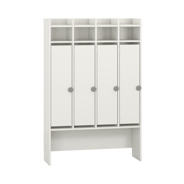 Standgarderobe Lyra 4 Felder, Tür links, B105,5xH160,5xT34,9cm