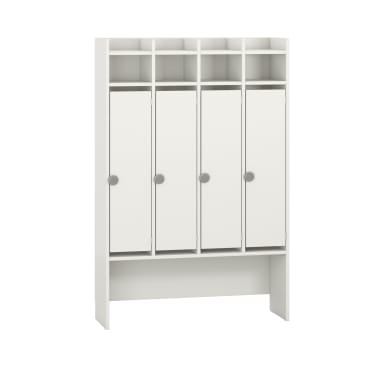 Standgarderobe Lyra 4 Felder, Tür rechts, B105,5xH160,5xT34,9cm