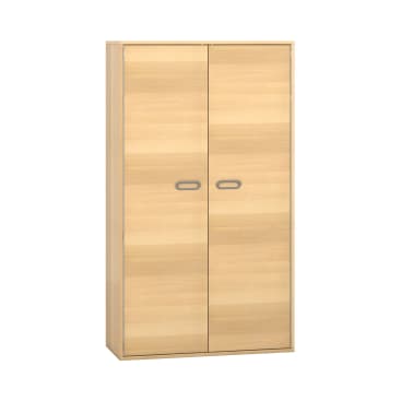 Pureo Doppeltürenschrank, Furnier, B 100 x H 175 x T 42 cm