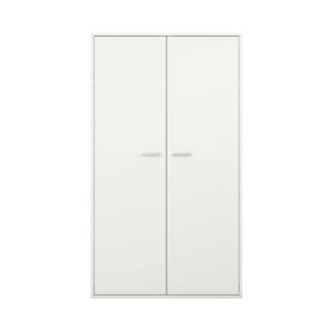 Pureo Materialschrank mit Doppeltür, Dekor, B 100 x H 175 x T 60 cm