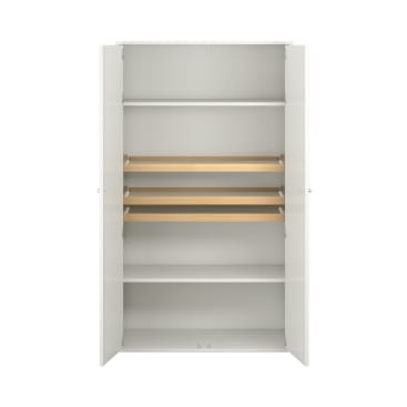Pureo Materialschrank mit Doppeltür, Dekor, B 100 x H 175 x T 60 cm
