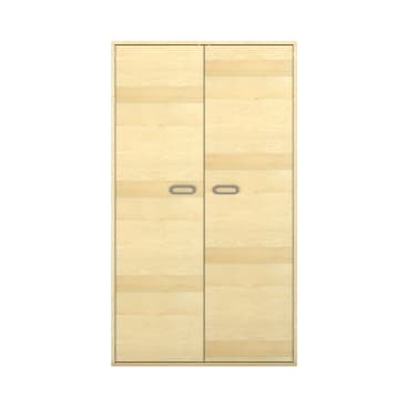 Pureo Musikschrank mit 3 Rollböden, Furnier, B 100 x H 175 x T 60 cm