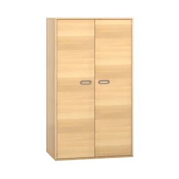 Pureo Musikschrank mit 3 Rollböden, Furnier, B 100 x H 175 x T 60 cm