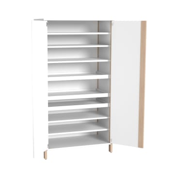 Werkmaterialschrank Linus, B 110,4 x H 208,6 (mit Füßen) x T 60 cm