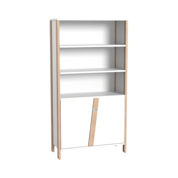Hochschrank Linus mit Doppeltür, B 110,4 x H 208,6 (mit Füßen) x T 45,7 cm