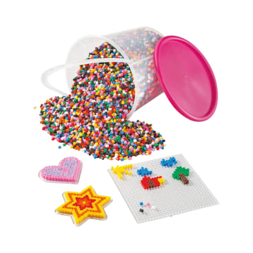 Bügelperlen-Set Weihnachten, 21000 Perlen, 3 Stiftplatten, 20 Motivvorlagen