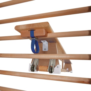 Turnbank mit Rollen, L 280 x H 30 cm