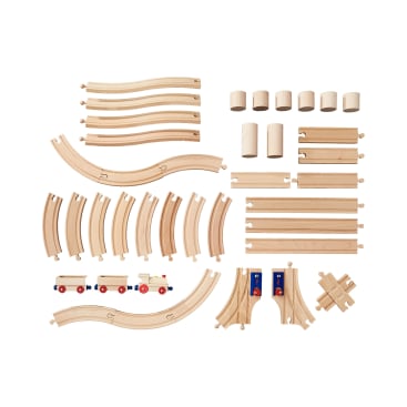 HABA Eisenbahn-Starter-Set, 40-teilig