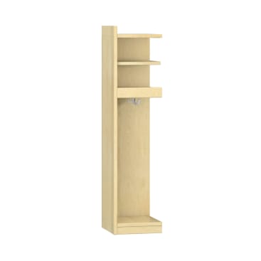 Garderobenschrank YUNA, Anbaumodell, 2 Fächer, B 29 x H 122 x T 33 cm