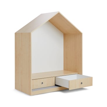Häuschen mit Sitznische