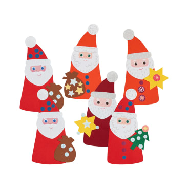 Sachenmacher Erstes Kleben Nikoläuse, Bastelset Weihnachten, ab 3 J.
