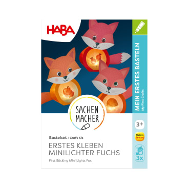 Sachenmacher Erstes Kleben Lichtertiere, LED-Teelichthalter, ab 3 J.