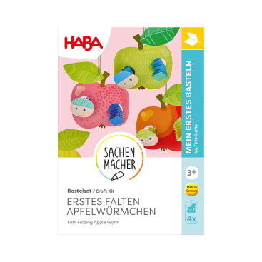 Sachenmacher Erstes Falten Äpfel, Bastelset Herbst, 4 Stück, ab 3 J.