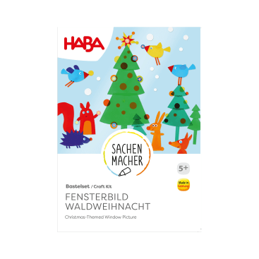 Sachenmacher Fensterbild Winterwald, Bastelset Weihnachten, ab 5 Jahre