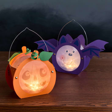 Sachenmacher Mini-Klammerlaternen Halloween, Bastelset Herbst, ab 5 J.