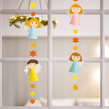 Sachenmacher Filzgirlande Engel, Bastelset Weihnachten, ab 5 Jahren