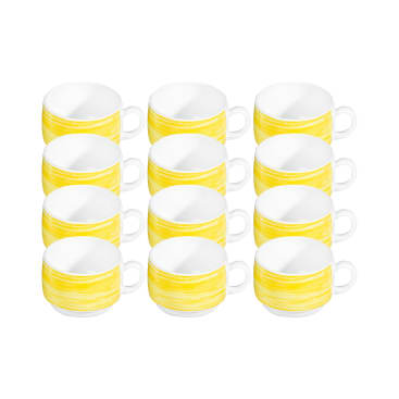 ARCOROC Brush yellow Tassen, 190 ml, 12 Stück