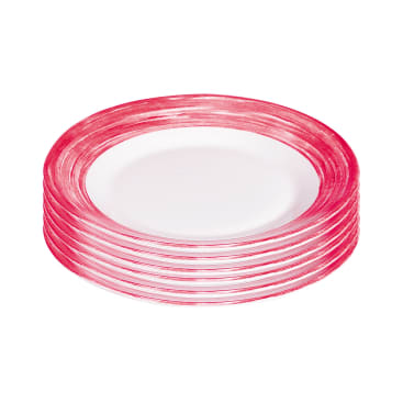 ARCOROC Brush darkred Dessertteller, Ø 19,5 cm, 6 Stück