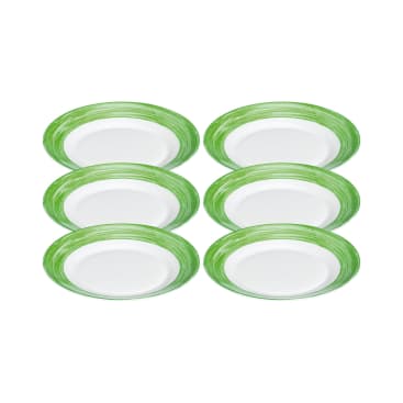 ARCOROC Brush green Dessertteller, Ø 19,5 cm, 6 Stück