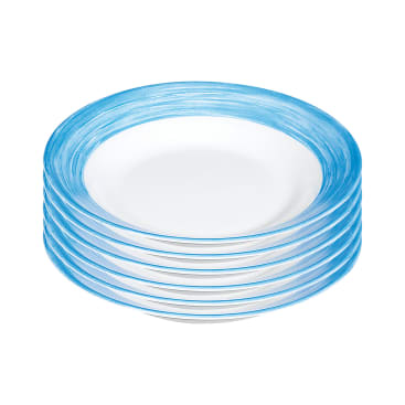 ARCOROC Brush blue Teller tief, Ø 22,5 cm, 6 Stück
