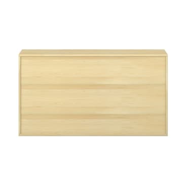 Pureo Portfolioschrank, Mittelwand, Furnier, B 137 x H 75 x T 42 cm