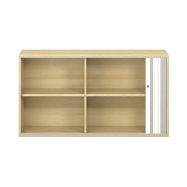 Pureo Portfolioschrank, Mittelwand, Furnier, B 137 x H 75 x T 42 cm