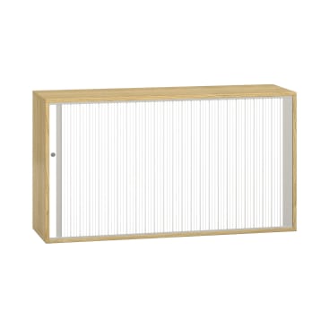 Pureo Portfolioschrank, Mittelwand, Furnier, B 137 x H 75 x T 42 cm