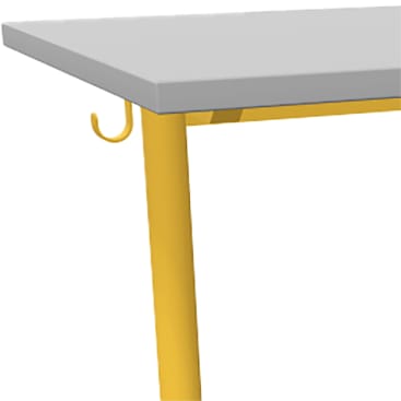 1er Schülertisch "logo", höhenverstellbar ohne Drahtkorb, 70x55cm