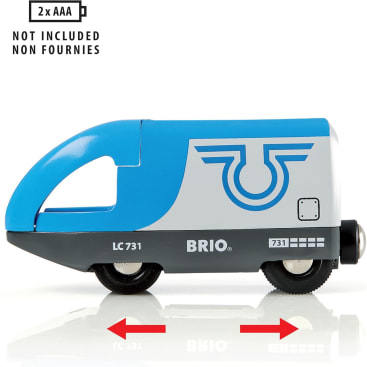 BRIO World, Großes Bahn-Reisezug-Set, Bahnhof & 2 Züge, ab 3 Jahren