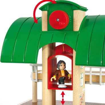 BRIO World, Großes Bahn-Reisezug-Set, Bahnhof & 2 Züge, ab 3 Jahren
