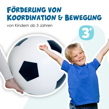 XXL Fußball aufblasbar, Ø 75 cm, ab 3 Jahren