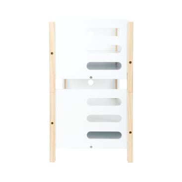 Puppenhochbett 2in1, Holz, mit Wendebettwäsche, ab 3 Jahren