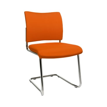 Freischwinger Visit, gepolstert, ohne Armlehnen, stapelbar, Sitzhöhe 47 cm