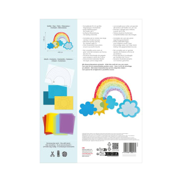 Sachenmacher Erstes Kleben Regenbogen, Fensterbild, 6 St., ab 3 Jahren