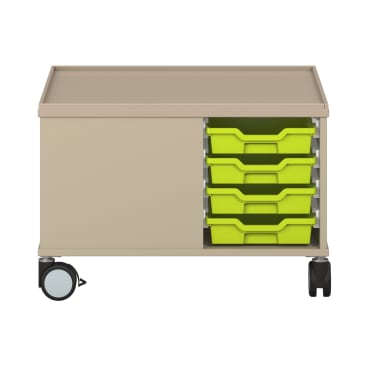 Bau- und Konstruktionstisch mittel, mit Rollen, L 82 x B 82 x H 55 cm