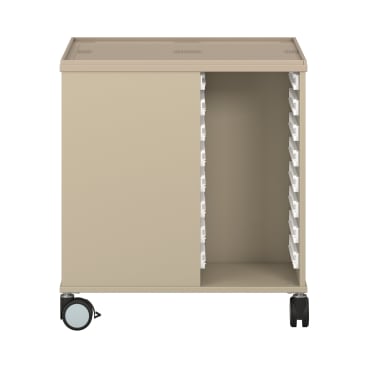 Bau- und Konstruktionstisch groß, mit Rollen, L 82 x B 82 x H 89 cm