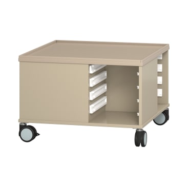Bau- und Konstruktionstisch mittel, mit Rollen, L 82 x B 82 x H 55 cm
