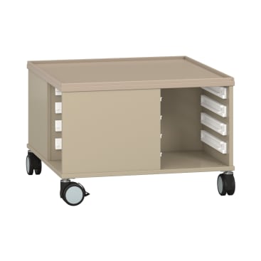 Bau- und Konstruktionstisch mittel, mit Rollen, L 82 x B 82 x H 55 cm
