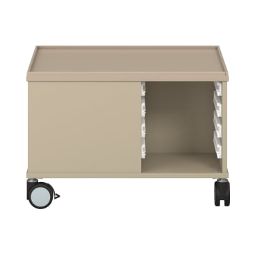 Bau- und Konstruktionstisch mittel, mit Rollen, L 82 x B 82 x H 55 cm
