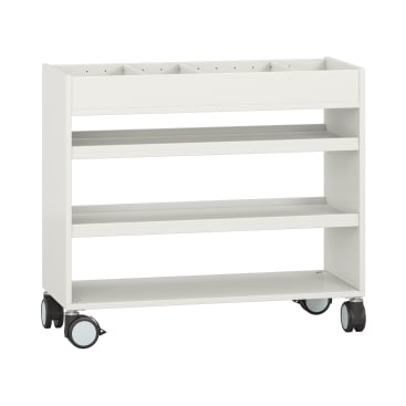 Kreativwagen klein, Atelierwagen mit Rollen, L 100 x B 42 x H 87,5 cm