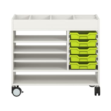Kreativwagen mittel, Atelierwagen mit Rollen, L 100 x B 60 x H 87,5 cm