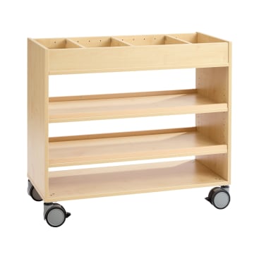 Kreativwagen klein, Atelierwagen mit Rollen, L 100 x B 42 x H 87,5 cm