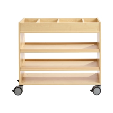 Kreativwagen klein, Atelierwagen mit Rollen, L 100 x B 42 x H 87,5 cm