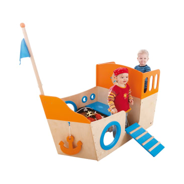 Spielboot aus Holz, 156x78x95cm