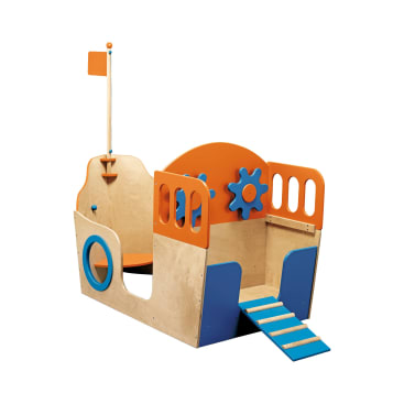 Spielboot aus Holz, 156x78x95cm