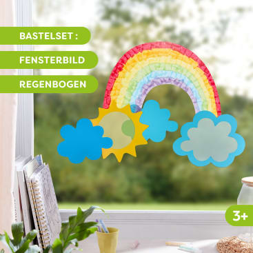 Sachenmacher Erstes Kleben Regenbogen, Fensterbild, 6 St., ab 3 Jahren